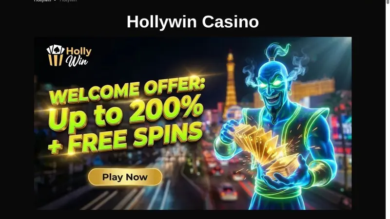 Hollywin als online Casino ohne OASIS mit Aktionsvielfalt