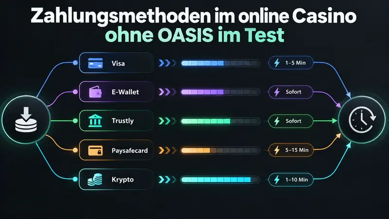 Zahlungsmethoden im online Casino ohne OASIS im Test